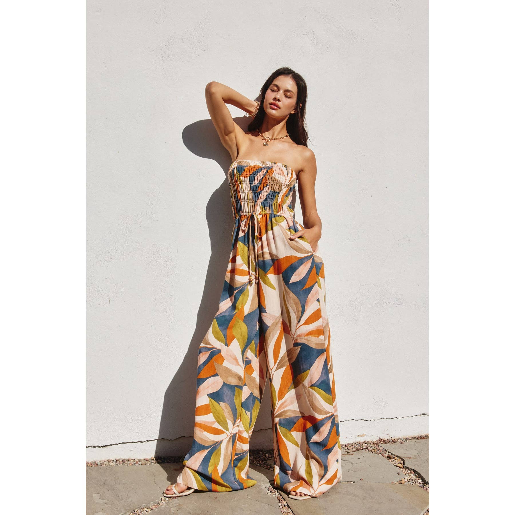 Destinations Wide Leg Jumpsuit