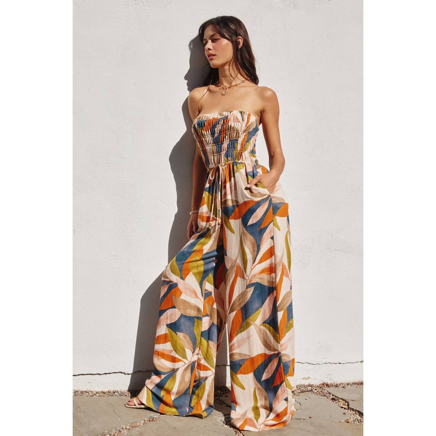 Destinations Wide Leg Jumpsuit