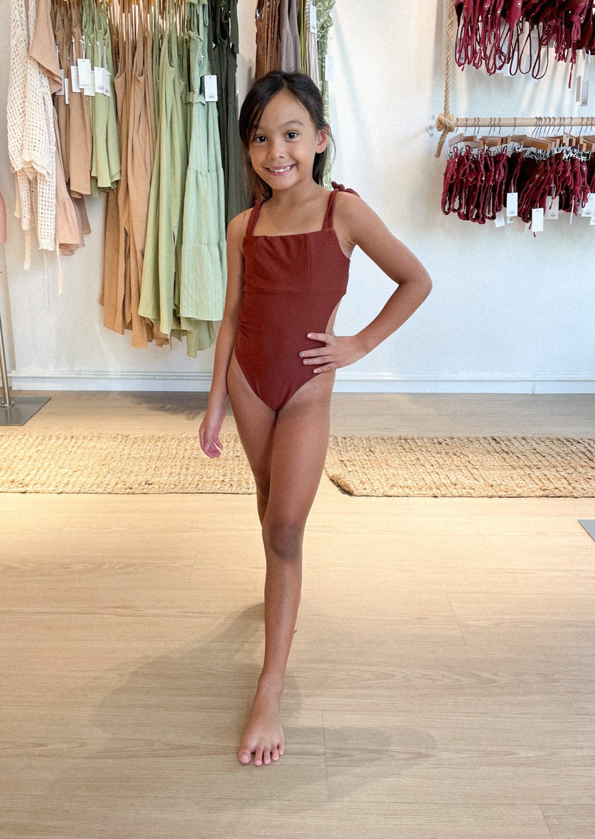 Kyra One Piece Kids Rust